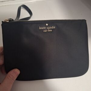 Kate Spade Black Pouch with Gold Accents